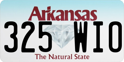 AR license plate 325WIO