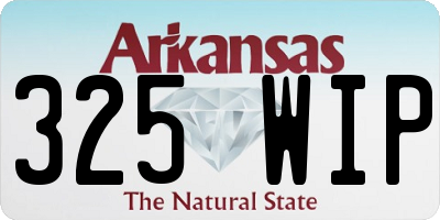 AR license plate 325WIP