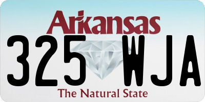 AR license plate 325WJA