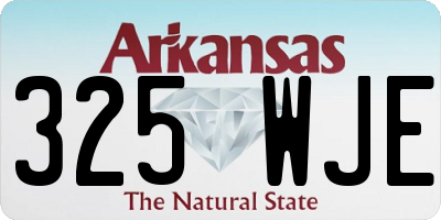 AR license plate 325WJE