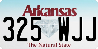 AR license plate 325WJJ