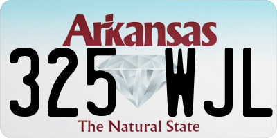 AR license plate 325WJL