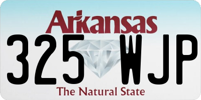 AR license plate 325WJP