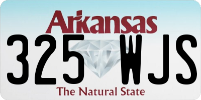AR license plate 325WJS