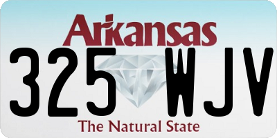 AR license plate 325WJV