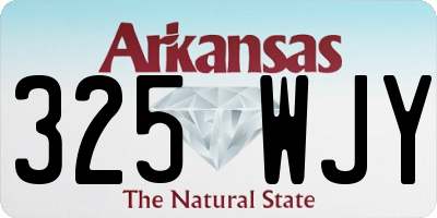 AR license plate 325WJY