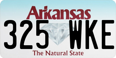 AR license plate 325WKE