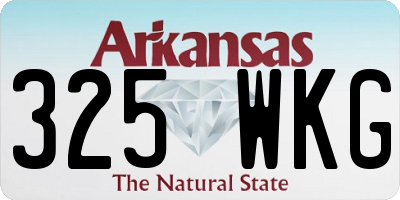 AR license plate 325WKG