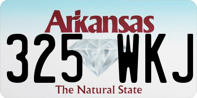 AR license plate 325WKJ