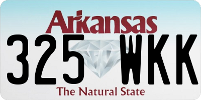 AR license plate 325WKK