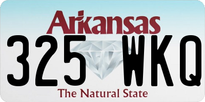 AR license plate 325WKQ