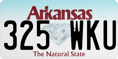 AR license plate 325WKU