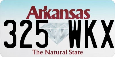 AR license plate 325WKX