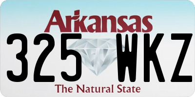 AR license plate 325WKZ