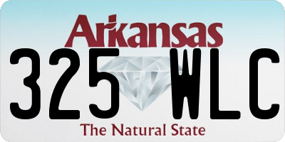 AR license plate 325WLC