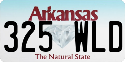 AR license plate 325WLD