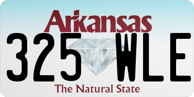 AR license plate 325WLE