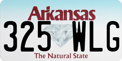 AR license plate 325WLG