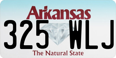 AR license plate 325WLJ
