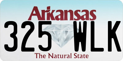 AR license plate 325WLK