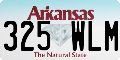 AR license plate 325WLM