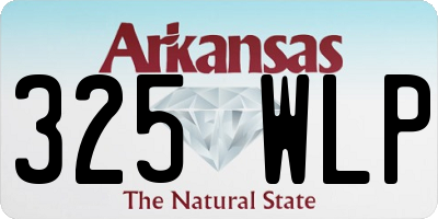 AR license plate 325WLP