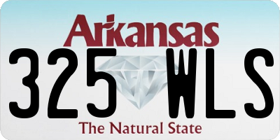 AR license plate 325WLS