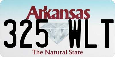 AR license plate 325WLT