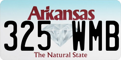 AR license plate 325WMB