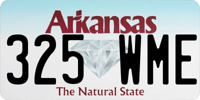 AR license plate 325WME