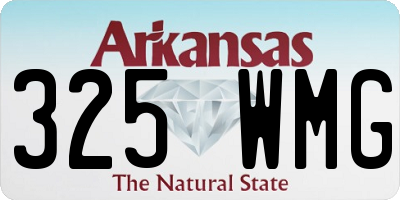 AR license plate 325WMG
