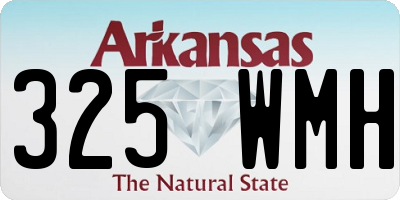 AR license plate 325WMH