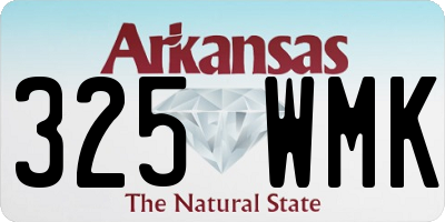 AR license plate 325WMK