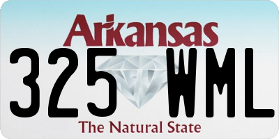 AR license plate 325WML