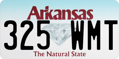 AR license plate 325WMT