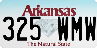 AR license plate 325WMW