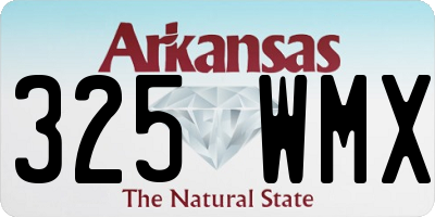 AR license plate 325WMX