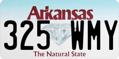AR license plate 325WMY