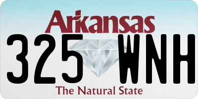 AR license plate 325WNH