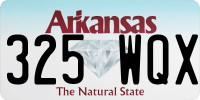AR license plate 325WQX