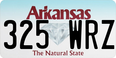 AR license plate 325WRZ
