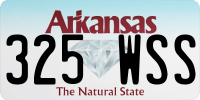 AR license plate 325WSS