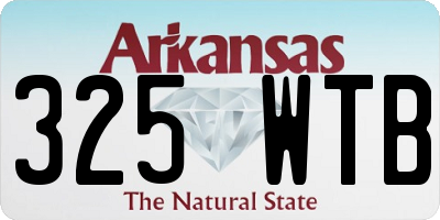 AR license plate 325WTB
