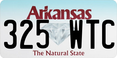 AR license plate 325WTC