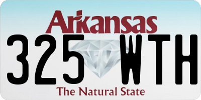 AR license plate 325WTH