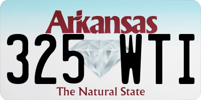 AR license plate 325WTI