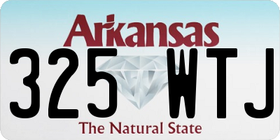 AR license plate 325WTJ