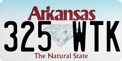 AR license plate 325WTK