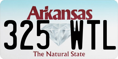 AR license plate 325WTL