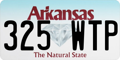 AR license plate 325WTP